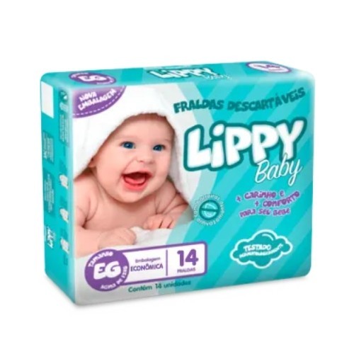 Linha Infantil Fraldas Descartáveis Lippy Baby