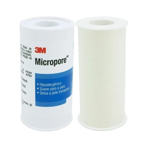 Fita Micropore Branca 3m